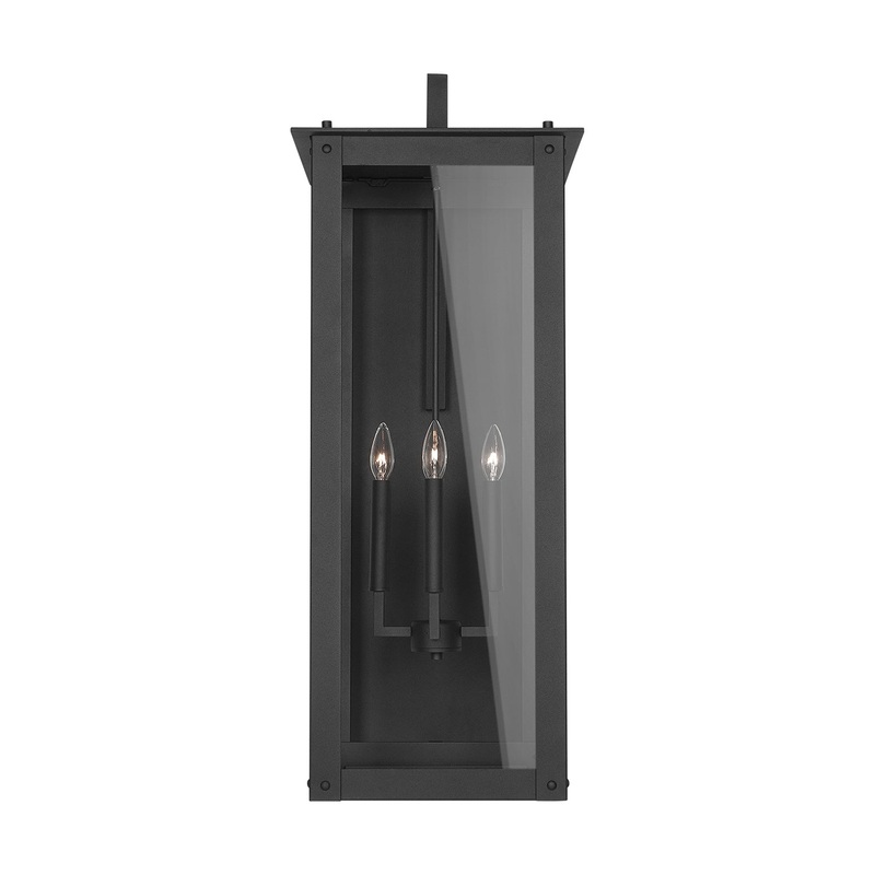 Capital Lighting 934642BK Hunt Four Light Wall Mount, Black