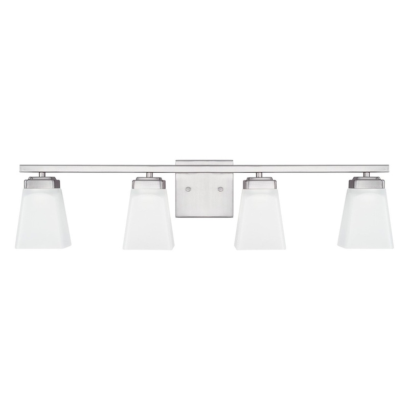 Capital Lighting 114441BN-334 Baxley Four Light Vanity, Brushed Nickel