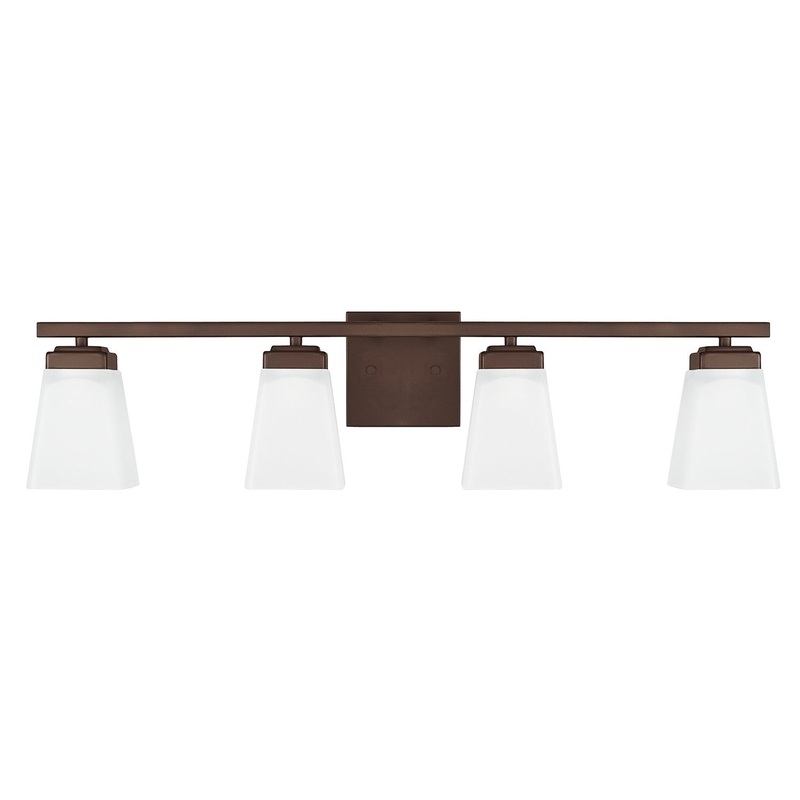 Capital Lighting 114441BZ-334 Baxley Four Light Vanity, Bronze (Discontinued)