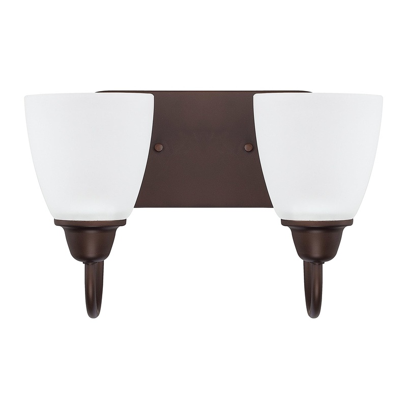 Capital Lighting 115121BZ-337 Trenton Two Light Vanity, Bronze