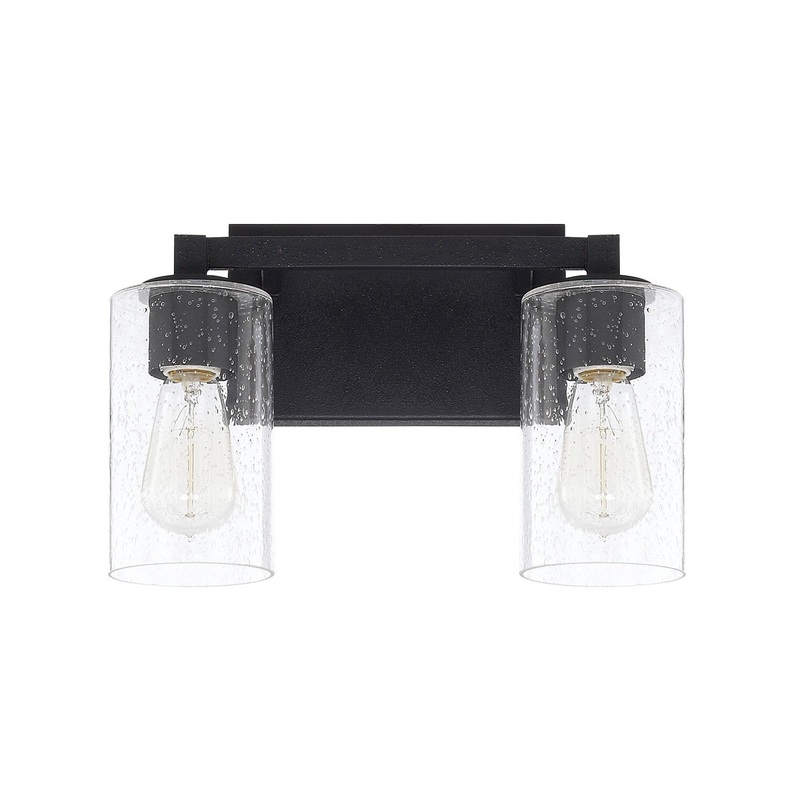 Capital Lighting 119821BI-435 Ravenwood Two Light Vanity, Black Iron