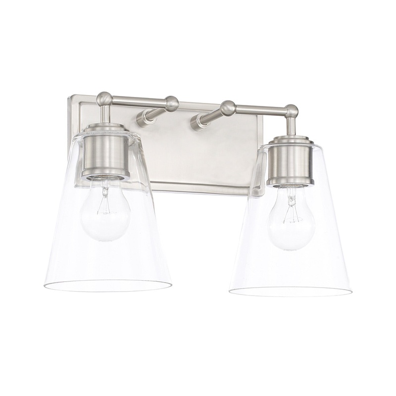 Capital Lighting 121721BN-431 Murphy Two Light Vanity, Brushed Nickel (Discontinued)