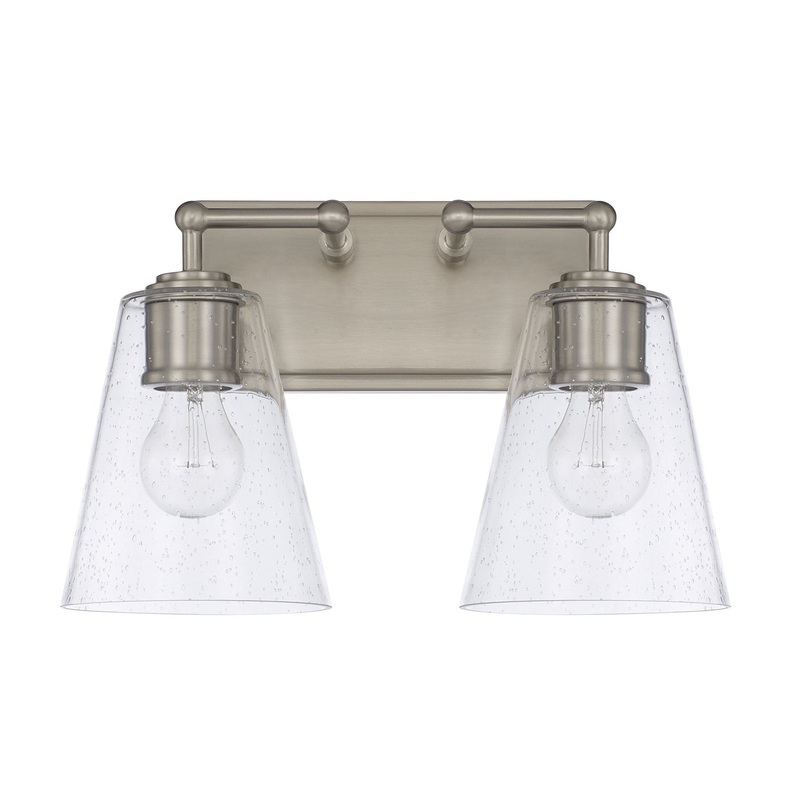 Capital Lighting 121721BN-463 Murphy Two Light Vanity, Brushed Nickel (Discontinued)