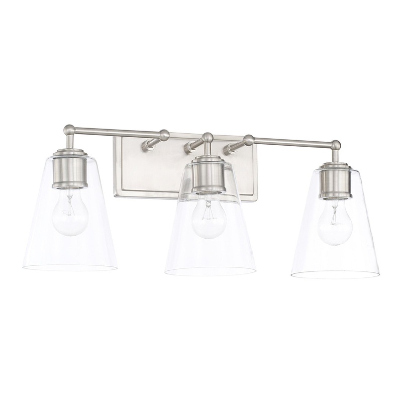 Capital Lighting 121731BN-431 Murphy Three Light Vanity, Brushed Nickel