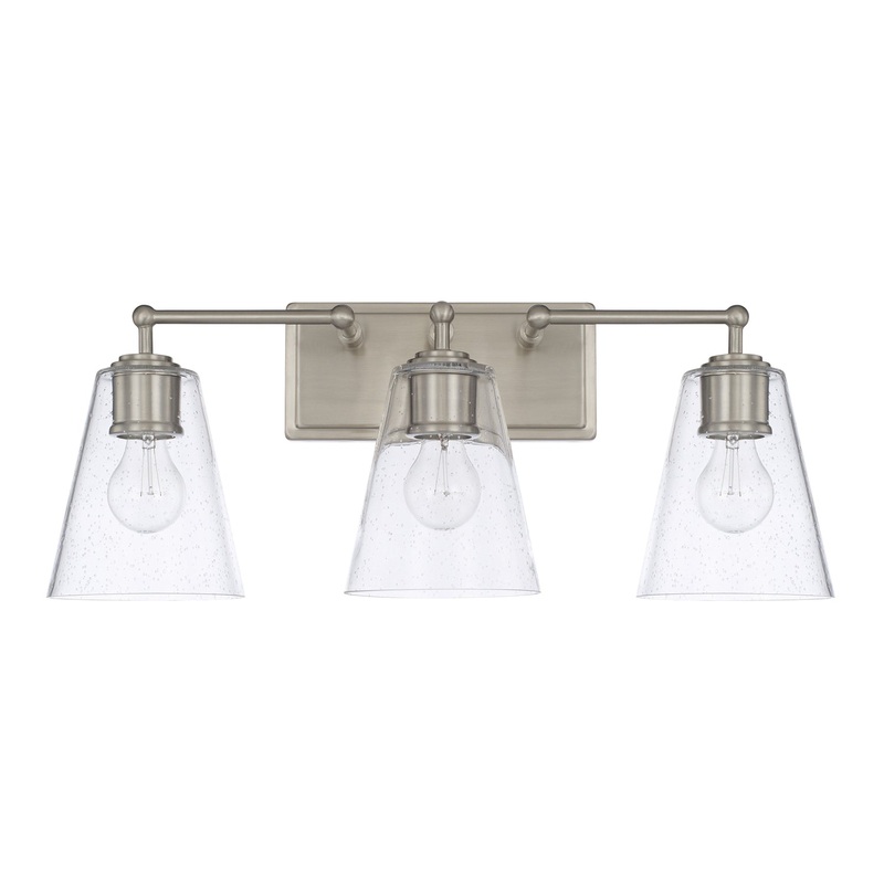 Capital Lighting 121731BN-463 Murphy Three Light Vanity, Brushed Nickel