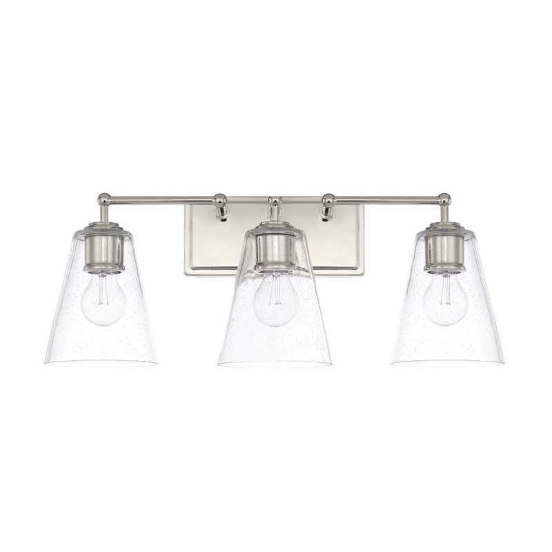 Capital Lighting 121731PN-463 Murphy Three Light Vanity, Polished Nickel