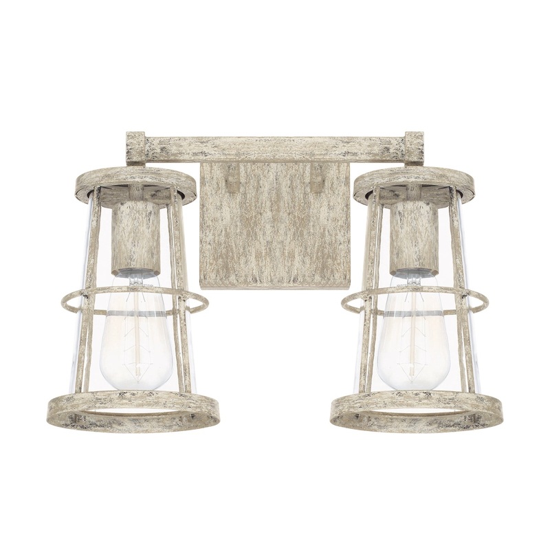 Capital Lighting 127421MS Beaufort Two Light Vanity, Mystic Sand (Discontinued)