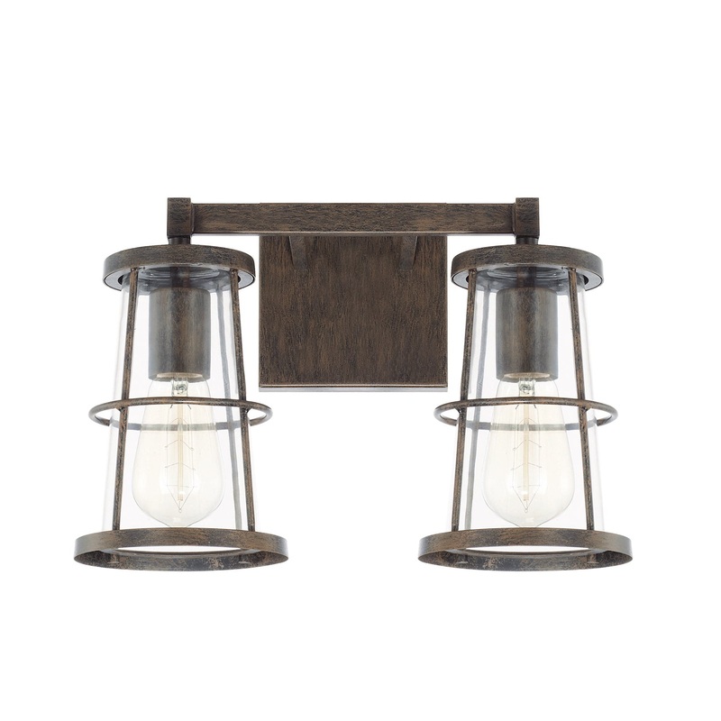 Capital Lighting 127421NG Beaufort Two Light Vanity, Nordic Grey (Discontinued)
