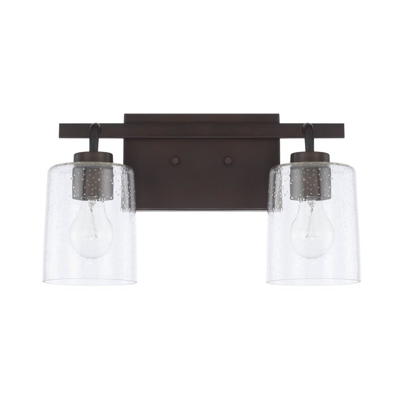 Capital Lighting 128521BZ-449 Greyson Two Light Vanity, Bronze