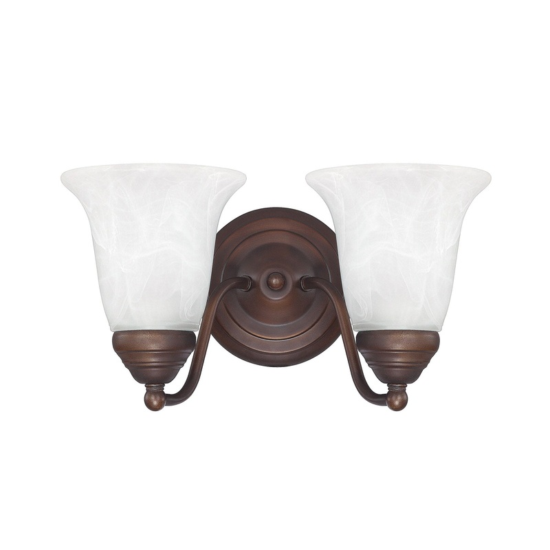 Capital Lighting 1362BB-117 Brady Two Light Vanity, Burnished Bronze