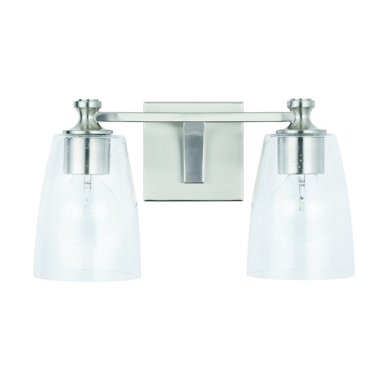 Capital Lighting 140921BN-506 Myles Two Light Vanity, Brushed Nickel (Discontinued)