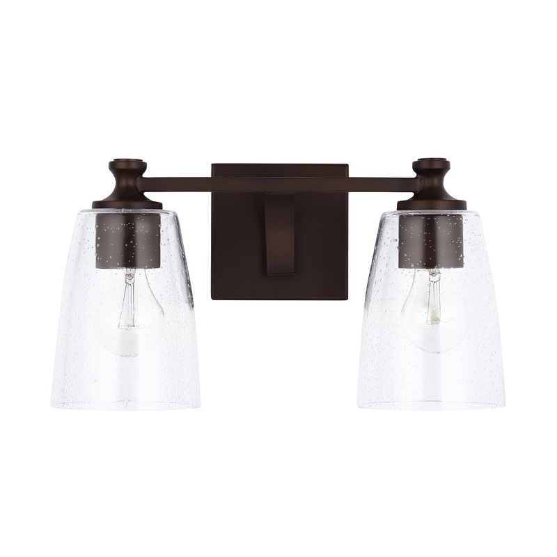 Capital Lighting 140921BZ-506 Myles Two Light Vanity, Bronze (Discontinued)