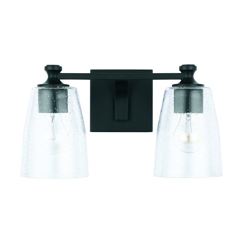 Capital Lighting 140921MB-506 Myles Two Light Vanity, Matte Black (Discontinued)