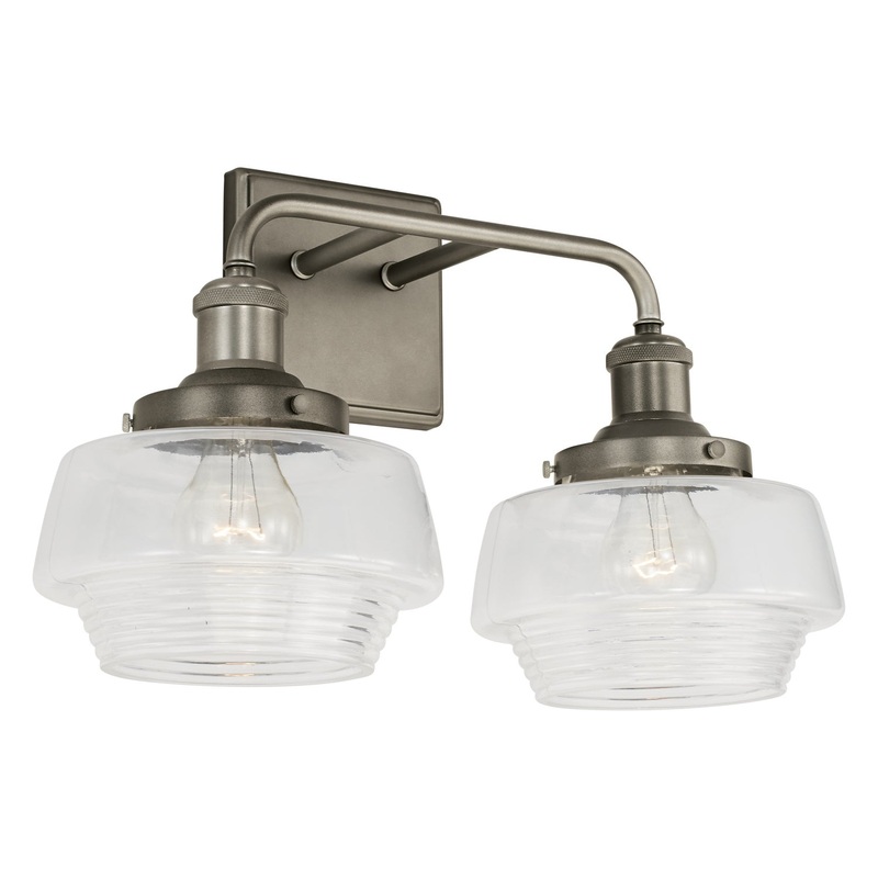 Capital Lighting 142221GR-511 Miller Two Light Vanity, Graphite (Discontinued)