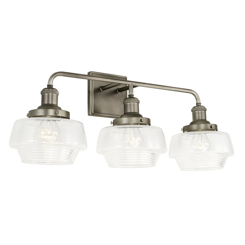 Capital Lighting 142231GR-511 Miller Three Light Vanity, Graphite (Discontinued)