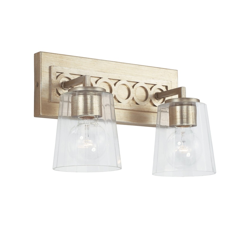 Capital Lighting 143121WG-515 Isabella Two Light Vanity, Winter Gold (Discontinued)
