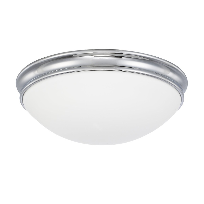 Capital Lighting 2034CH Hansen Three Light Flush Mount, Chrome