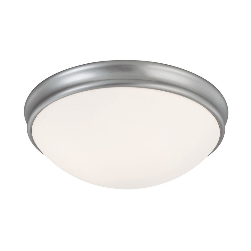 Capital Lighting 2034MN Hansen Three Light Flush Mount, Matte Nickel