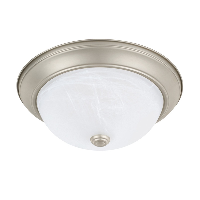 Capital Lighting 219022MN Bates Two Light Flush Mount, Matte Nickel
