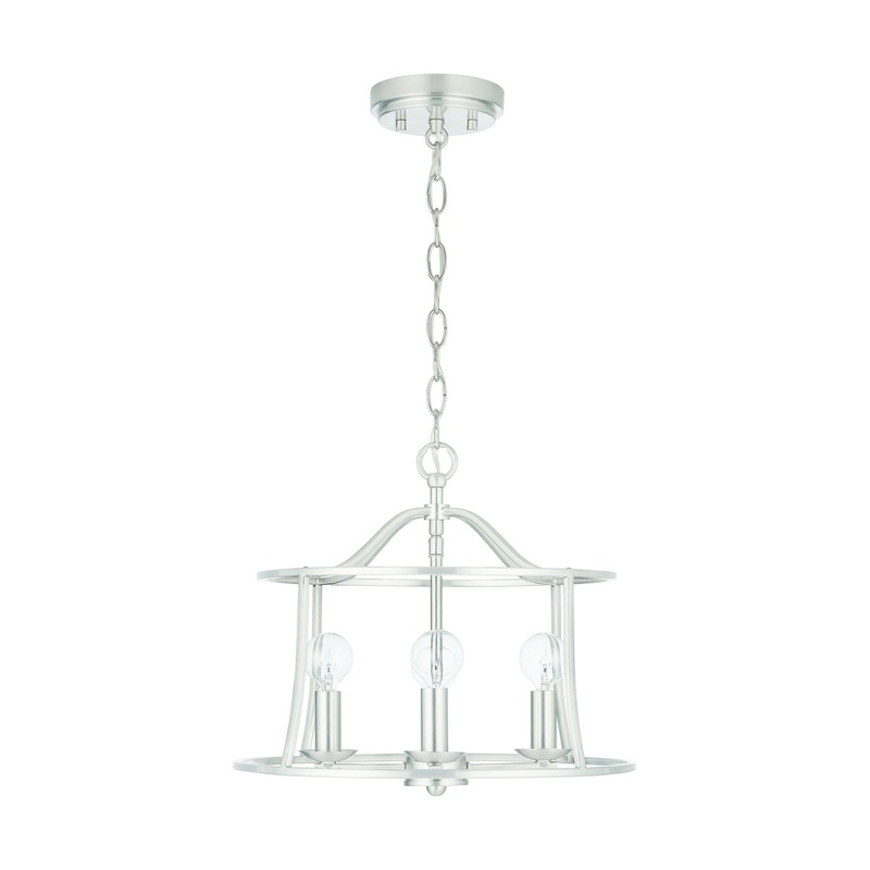 Capital Lighting 239541BN Cameron Four Light Flush and Semi-Flush, Brushed Nickel
