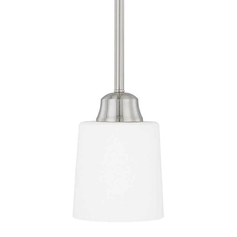 Capital Lighting 315311BN-339 Hayden One Light Pendant, Brushed Nickel (Discontinued)