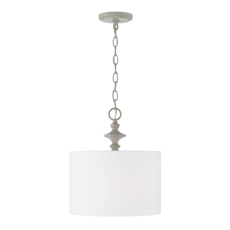 Capital Lighting 343011PY Penelope One Light Pendant, Painted Grey (Discontinued)