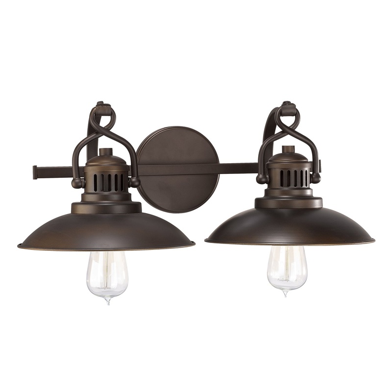 Capital Lighting 3792BB O`Neal Two Light Vanity, Burnished Bronze (Discontinued)