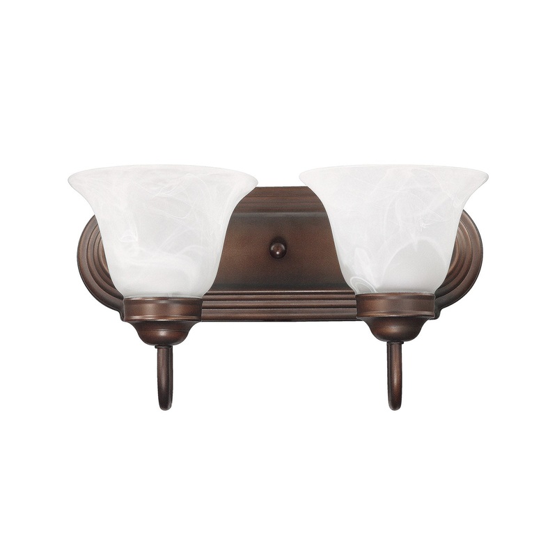 Capital Lighting 1032BB-118 Arthur Two Light Vanity, Burnished Bronze