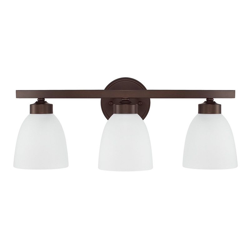 Capital Lighting 114331BZ-333 Jameson Three Light Vanity, Bronze