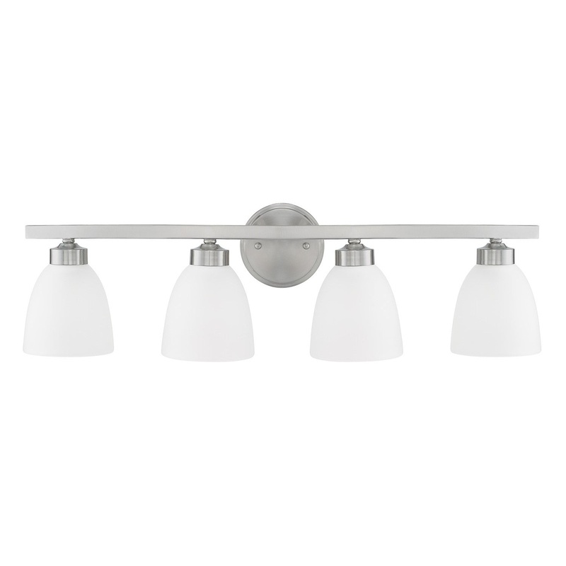 Capital Lighting 114341BN-333 Jameson Four Light Vanity, Brushed Nickel (Discontinued)