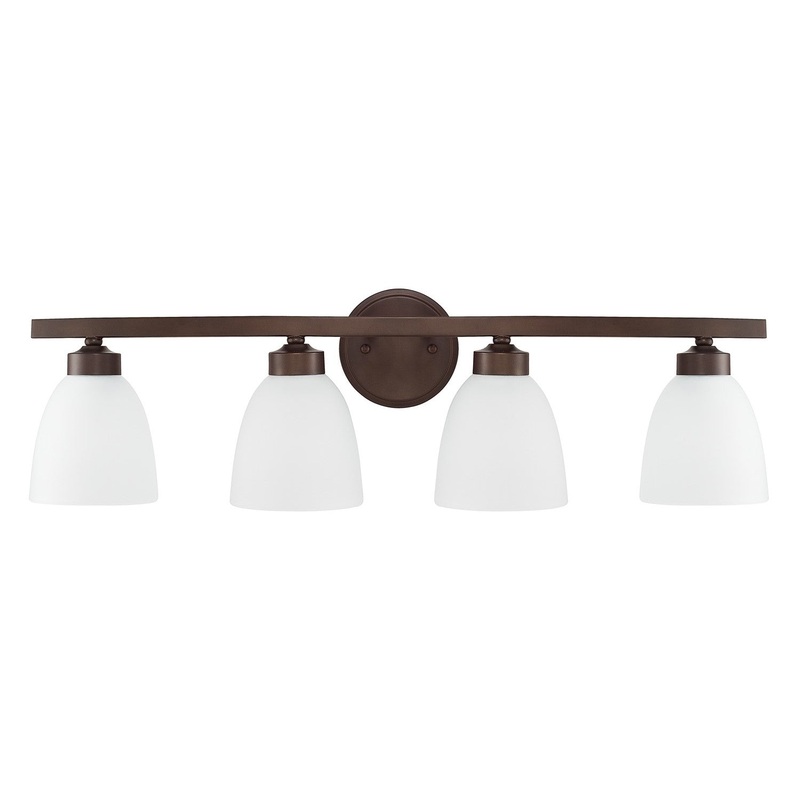 Capital Lighting 114341BZ-333 Jameson Four Light Vanity, Bronze (Discontinued)