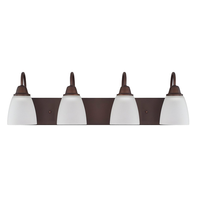 Capital Lighting 115141BZ-337 Trenton Four Light Vanity, Bronze