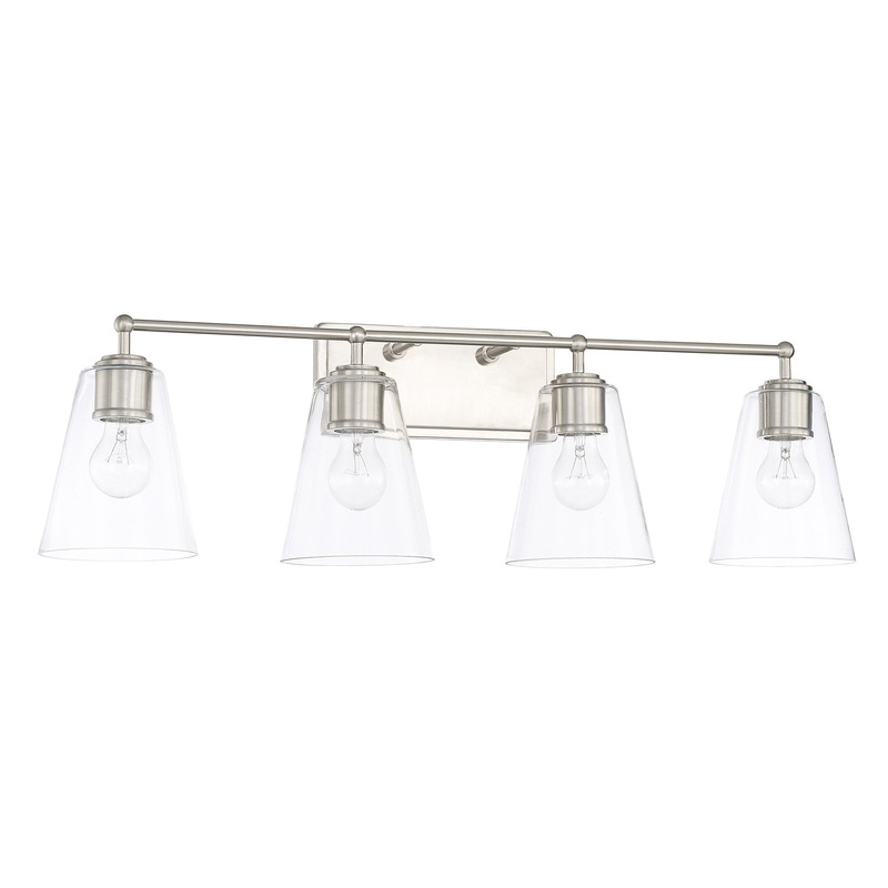 Capital Lighting 121741BN-431 Murphy Four Light Vanity, Brushed Nickel