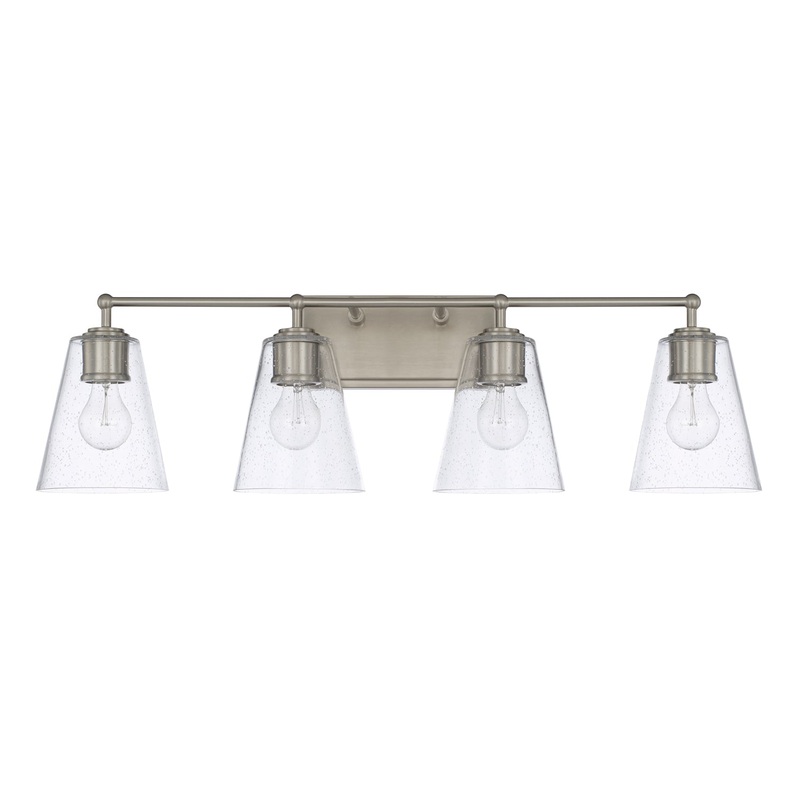 Capital Lighting 121741BN-463 Murphy Four Light Vanity, Brushed Nickel (Discontinued)