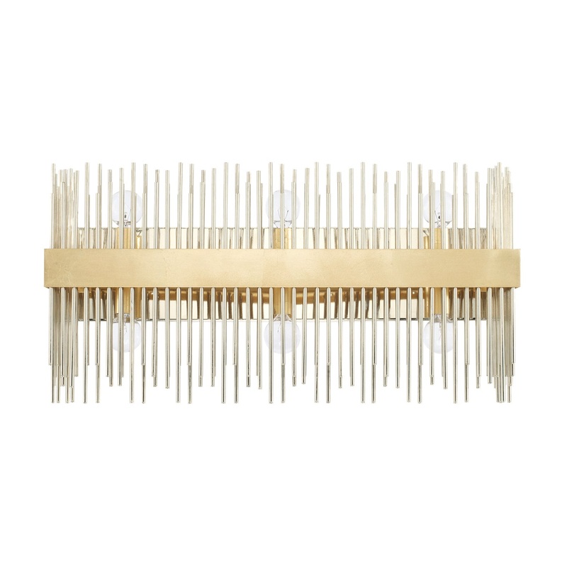 Capital Lighting 125461FI Lena Six Light Vanity, Fire and Ice
