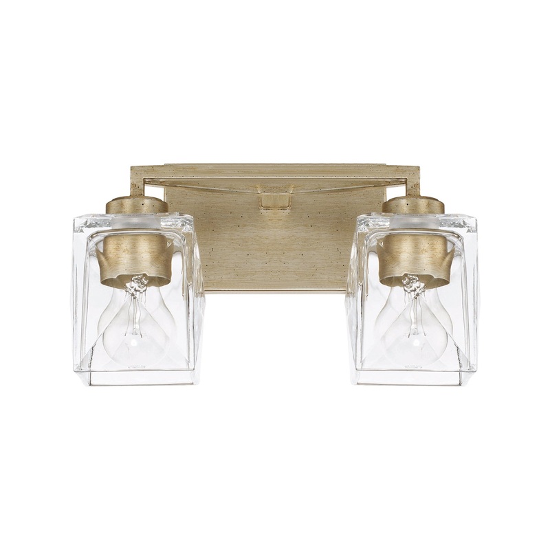Capital Lighting 128121WG-459 Karina Two Light Vanity, Winter Gold (Discontinued)