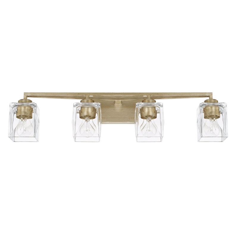 Capital Lighting 128141WG-459 Karina Four Light Vanity, Winter Gold (Discontinued)