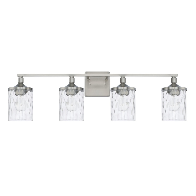 Capital Lighting 128841BN-451 Colton Four Light Vanity, Brushed Nickel