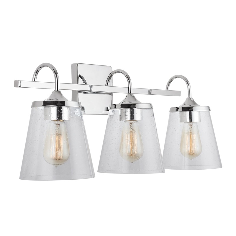Capital Lighting 139132CH-496 Jayne Three Light Vanity, Chrome
