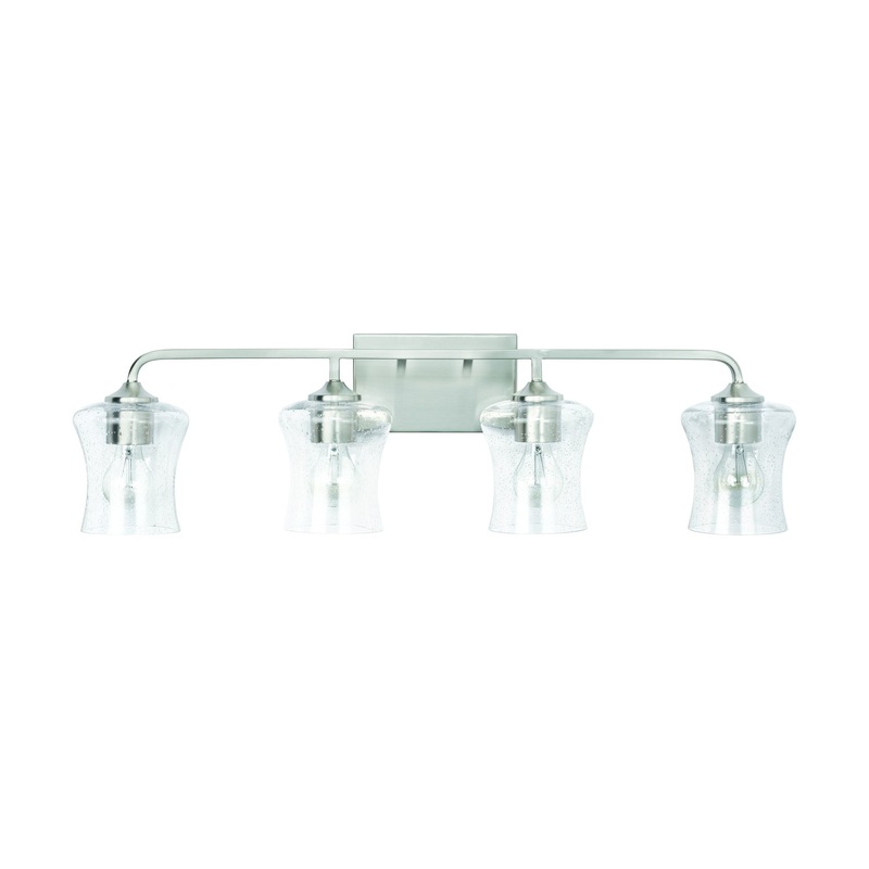 Capital Lighting 139241BN-499 Reeves Four Light Vanity, Brushed Nickel (Discontinued)
