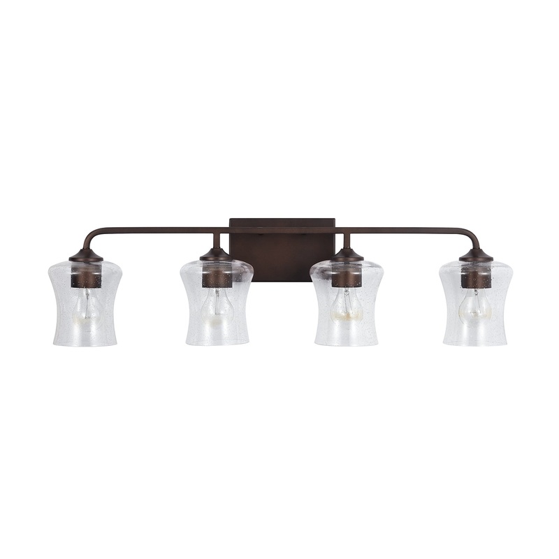 Capital Lighting 139241BZ-499 Reeves Four Light Vanity, Bronze (Discontinued)