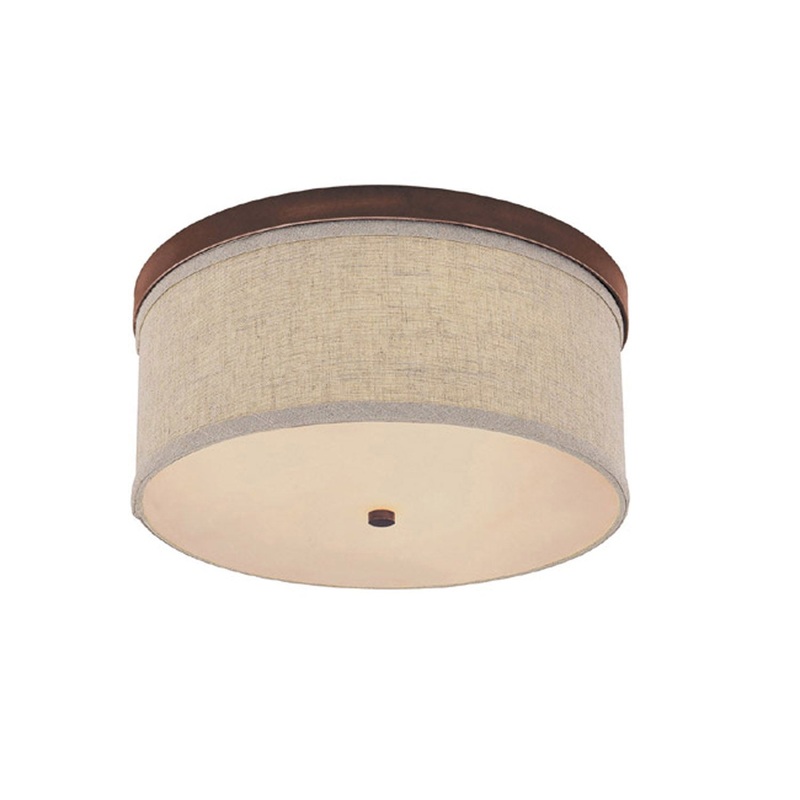 Capital Lighting 2015BB-479 Midtown Three Light Flush Mount, Burnished Bronze