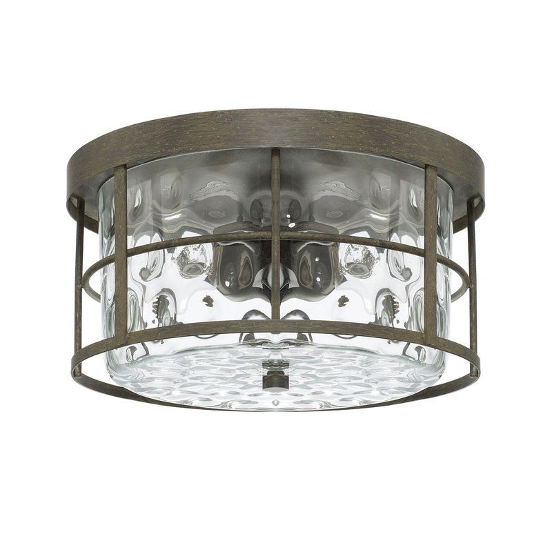 Capital Lighting 225021FH Bristol Two Light Flush Mount, Farm House