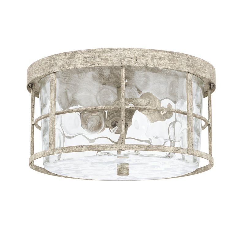 Capital Lighting 225021MS Beaufort Two Light Flush Mount, Mystic Sand