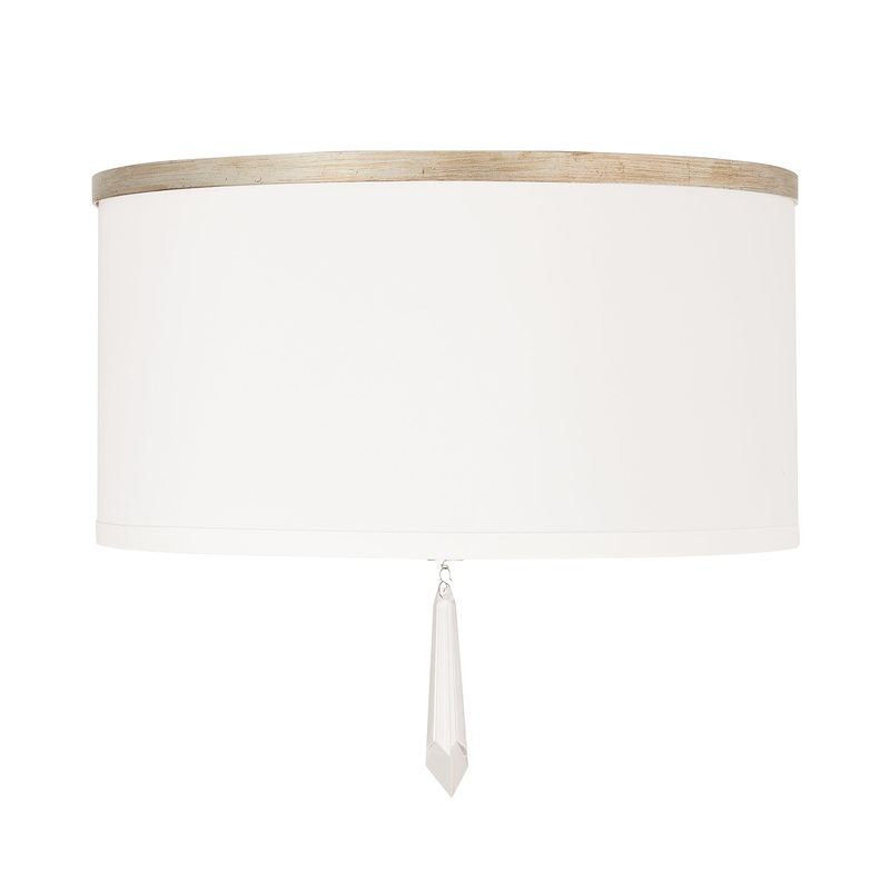 Capital Lighting 237031WG Gwyneth Three Light Flush Mount, Winter Gold (Discontinued)