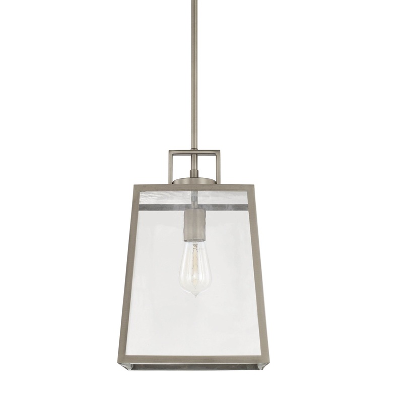 Capital Lighting 325511AN Kenner One Light Pendant, Antique Nickel (Discontinued)