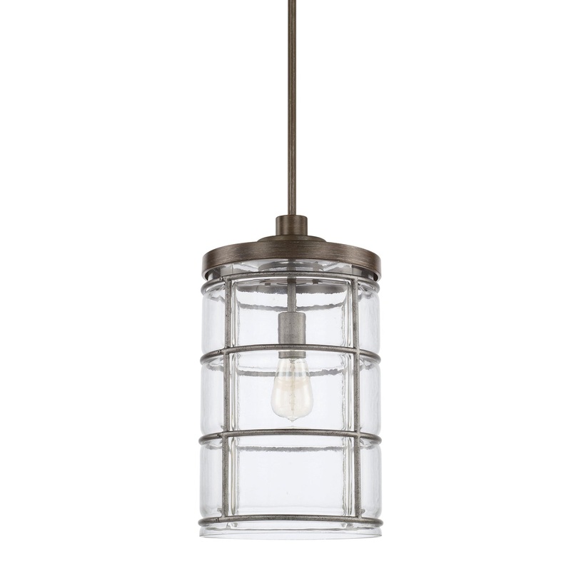 Capital Lighting 329412UG-446 Colby One Light Pendant, Urban Grey