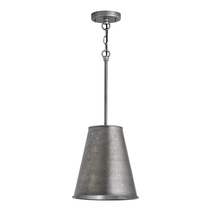 Capital Lighting 340011EN Ari One Light Pendant, Etched Nickel (Discontinued)