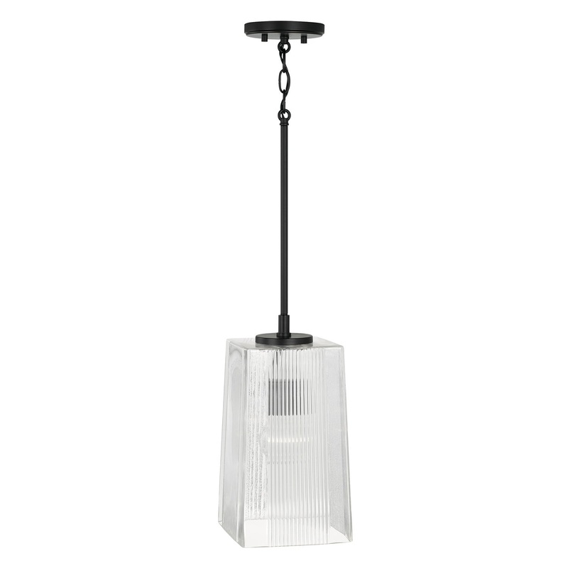 Capital Lighting 341711MB Lexi One Light Pendant, Matte Black (Discontinued)