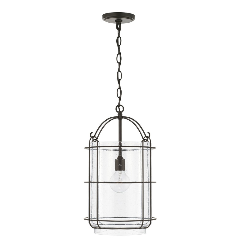 Capital Lighting 342911MB Harmon One Light Pendant, Matte Black